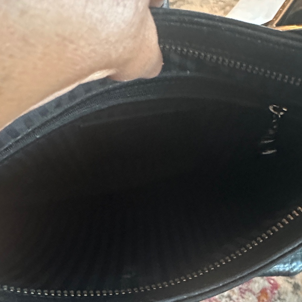 Vintage Coach Hudson Black Pebbled Leather Shoulder Bag - Picture 3 of 6